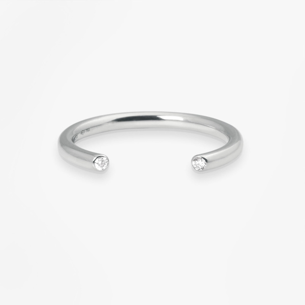 Bague Vanrycke Paris Massaï Or blanc 18k et diamants