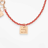 Bracelet Vanrycke Paris Make A Wish Email rouge sur or rose 18k