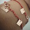 Bracelet Vanrycke Paris Make A Wish Email rouge sur or rose 18k