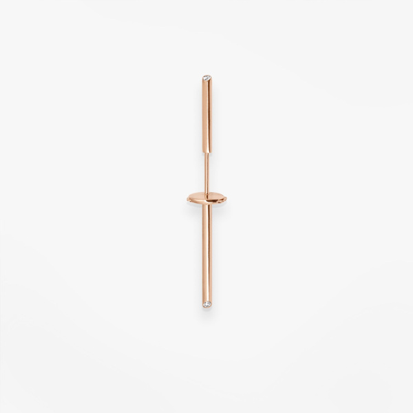 Bijou D'oreille Vanrycke Paris Massaï Or rose 18k et diamants