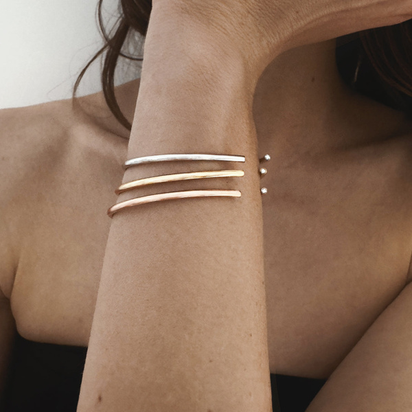 Jonc Vanrycke Paris Jonc Massaï Or blanc 18k et diamants