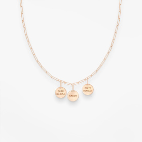 Collier Vanrycke Paris Shaman Or rose 18k
