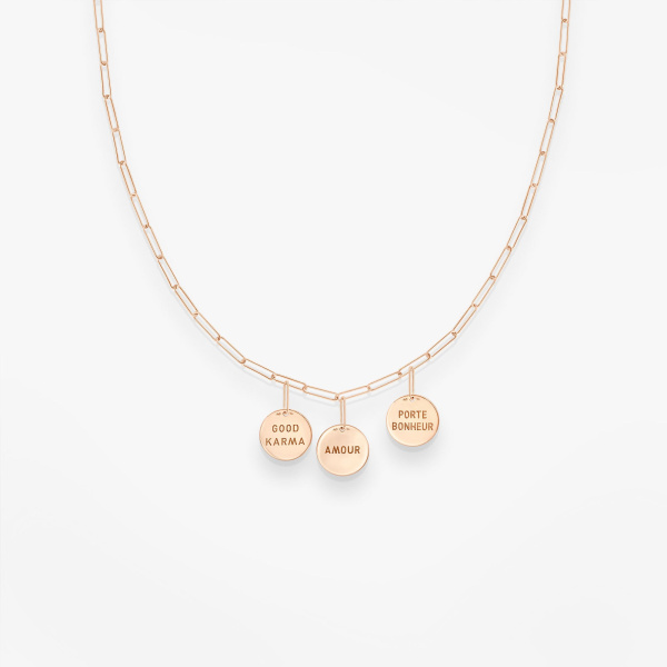 Collier Vanrycke Paris Shaman Or rose 18k