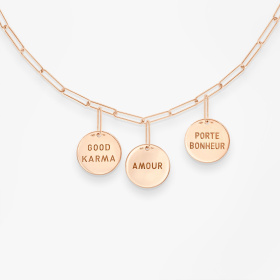 Collier Vanrycke Paris Shaman Or rose 18k