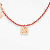 Collier Vanrycke Paris Make A Wish Email rouge sur or rose 18k