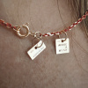 Collier Vanrycke Paris Make A Wish Email rouge sur or rose 18k