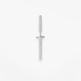 Bijou D'oreille Vanrycke Paris Massaï Or blanc 18k et diamants