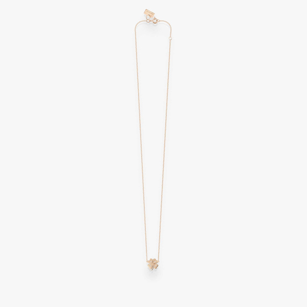 Collier Vanrycke Paris Trèfle Or rose 18k et diamants