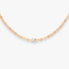 Collier Vanrycke Paris Skin Tattoo Or rose 18k et diamant - 42cm