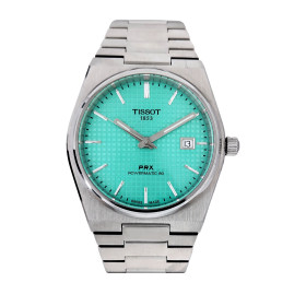 Montre Occasion Tissot PRX Powermatic 80 Cadran Vert Clair Bracelet Acier