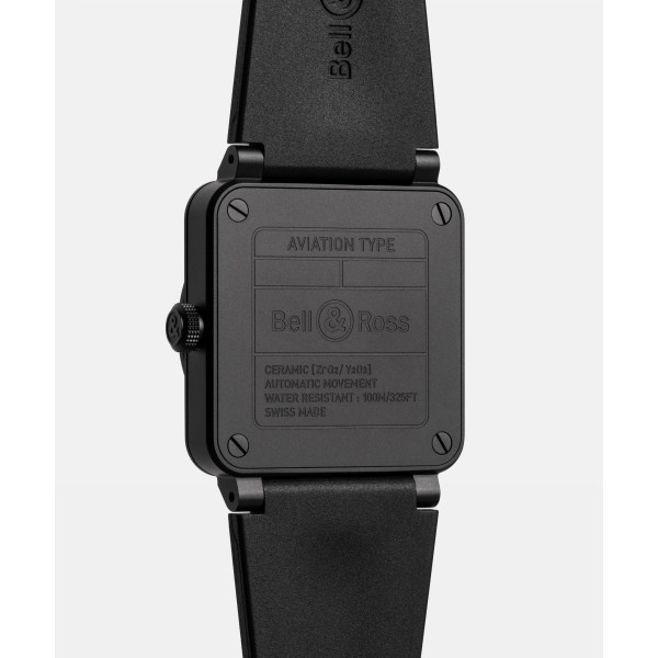 Montre BELL & ROSS BR03 Skeleton Black Lum Ceramic Édition Limitée