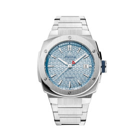 Montre Alpina Alpiner Extreme Automatic Cadran Bleu glacier Bracelet Acier