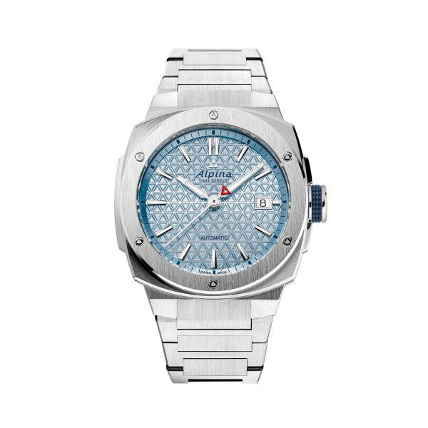 Montre Alpina Alpiner Extreme Automatic Cadran Bleu glacier Bracelet Acier