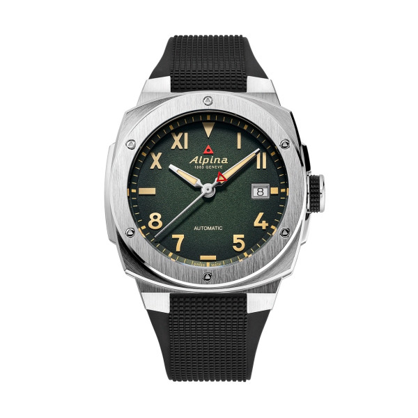 Montre Alpina Alpiner Extreme Automatic California Cadran Vert Bracelet Caoutchouc