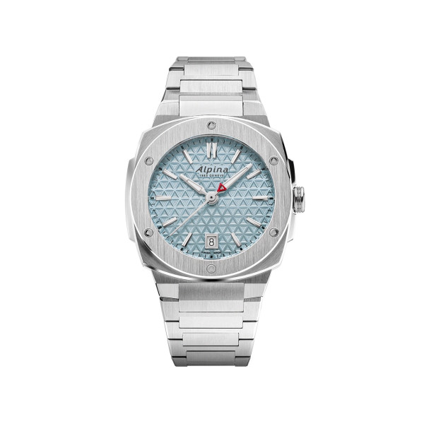 Montre Alpina Alpiner Extreme Quartz Cadran Bleu glacier Bracelet Acier