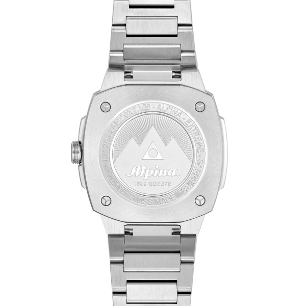 Montre Alpina Alpiner Extreme Quartz Cadran Bleu glacier Bracelet Acier