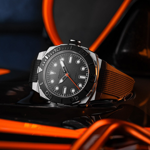 Montre Alpina Seastrong Diver Extreme Automatic Cadran Gris Bracelet Caoutchouc