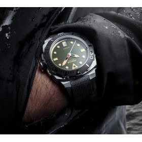 Montre Alpina Seastrong Diver Extreme Automatic Cadran Vert Bracelet Caoutchouc