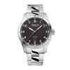 Montre Alpina Startimer Pilot Automatic Cadran Noir Bracelet Acier