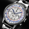 Montre LIP Homme RALLYE Rallye Chronographe Autodrome bracelet acier