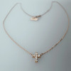 Collier Vanrycke mini croix Teresa Or Rose 18k & Diamants