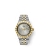 Montre Femme Tudor Royal 28mm Boîtier Acier Cadran Argenté serti de diamants