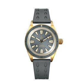Montre Yema Skin Diver Slim Bronze CMM.20 Limited Edition Cadran Gris