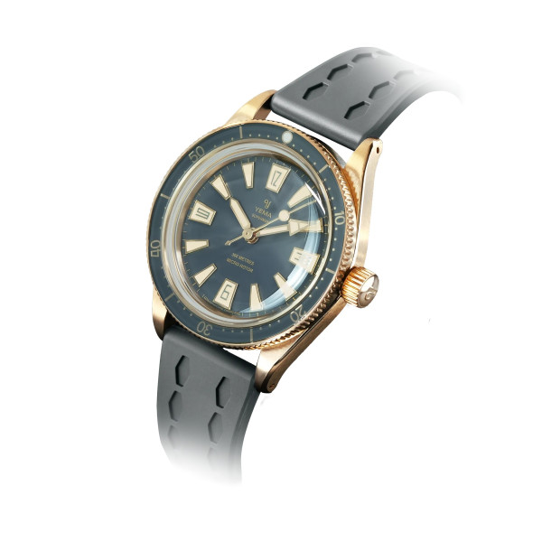 Montre Yema Skin Diver Slim Bronze CMM.20 Limited Edition Cadran Gris