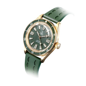 Montre Yema Skin Diver Slim Bronze CMM.20 Limited Edition Cadran Vert