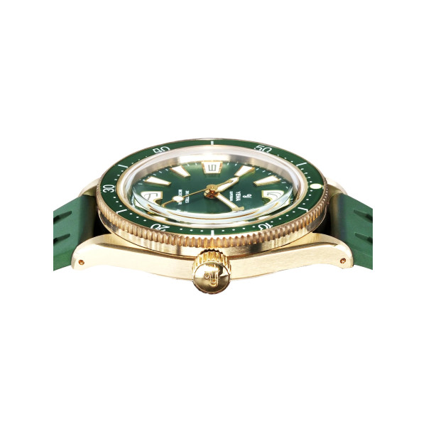 Montre Yema Skin Diver Slim Bronze CMM.20 Limited Edition Cadran Vert