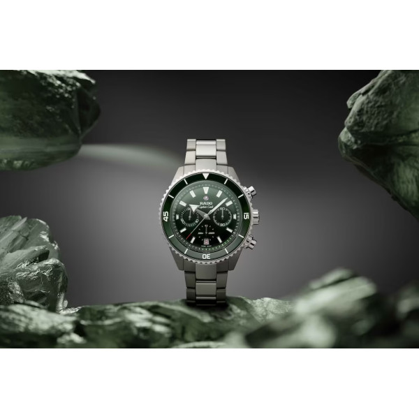 Montre Rado Captain Cook Chronographe Automatique Céramique Haute Technologie 43.0 mm