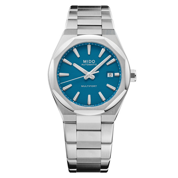 Montre Mido Multifort Multifort 8 One Crown Cadran Bleu Bracelet Acier
