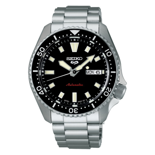 Montre Seiko 5 Sports SRPL85K1 Automatique Cadran Noir Bracelet Acier