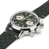 Montre Hamilton American Classic Intra-Matic Chronographe H Cadran Vert Bracelet Cuir 40mm