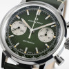 Montre Hamilton American Classic Intra-Matic Chronographe H Cadran Vert Bracelet Cuir 40mm