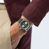 Montre Hamilton American Classic Intra-Matic Chronographe H Cadran Vert Bracelet Cuir 40mm