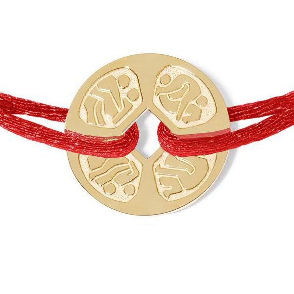 Bracelet cordon Dinh Van Kamasutra Or Jaune 17mm