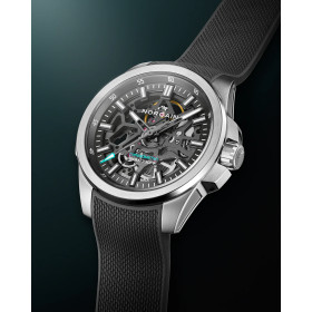 Montre Norqain Independence Skeleton 40mm Bracelet Caoutchouc Gris