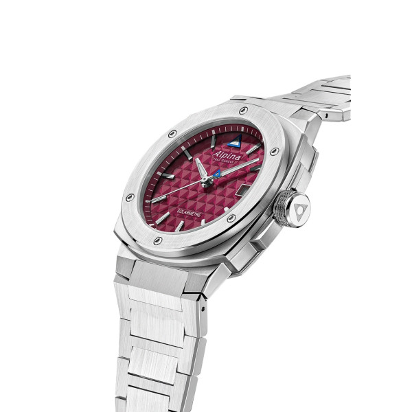 Montre Alpina Alpiner Alpiner Extreme Solarmetre Cadran Bordeaux