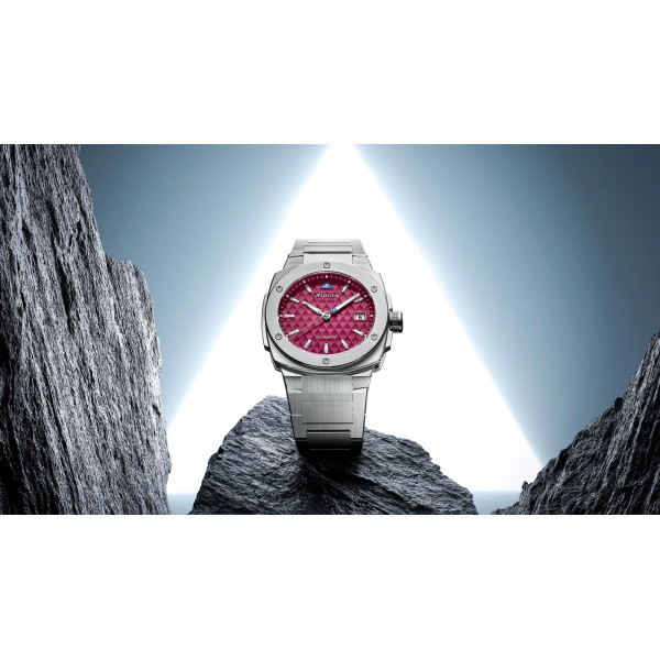 Montre Alpina Alpiner Alpiner Extreme Solarmetre Cadran Bordeaux