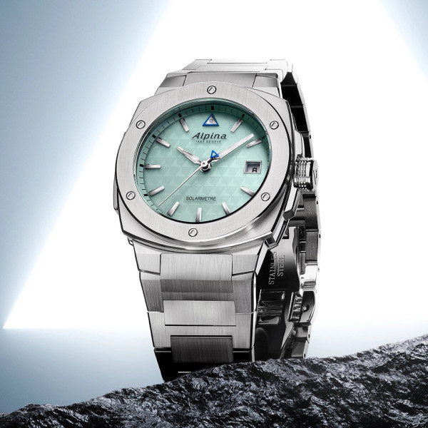 Montre Alpina Alpiner Alpiner Extreme Solarmetre Cadran Bleu Clair