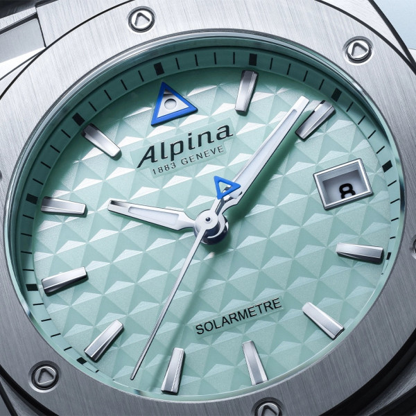 Montre Alpina Alpiner Alpiner Extreme Solarmetre Cadran Bleu Clair