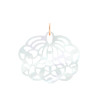 Pendentif Ginette NY White Mop Lotus Charm Or Rose Nacre Blanche