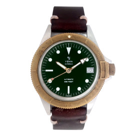 Montre Occasion Yema Superman Heritage Bronze GMT Green Edition Limitée