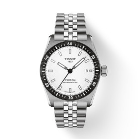 Montre Tissot PR516 38mm Automatique Cadran Blanc Bracelet Acier