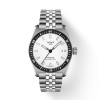 Montre Tissot PR516 38mm Automatique Cadran Blanc Bracelet Acier