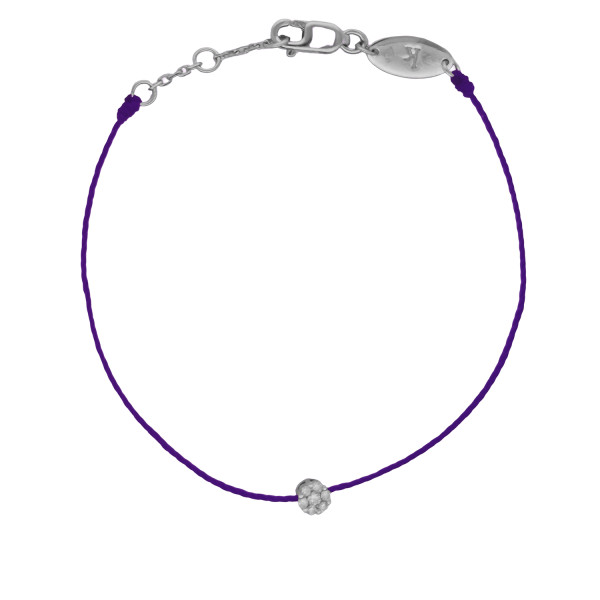 Bracelet Occasion RedLine Illusion Or Blanc Cordon Violet