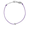 Bracelet Occasion RedLine Illusion Or Blanc Cordon Violet