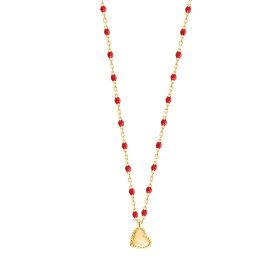 Collier gigi CLOZEAU Lucky Coeur Or Jaune 40cm
