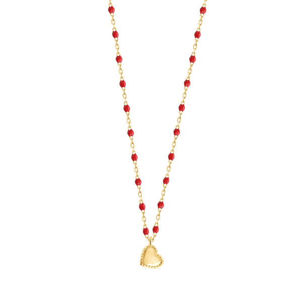 Collier gigi CLOZEAU Lucky Coeur Or Jaune 40cm
